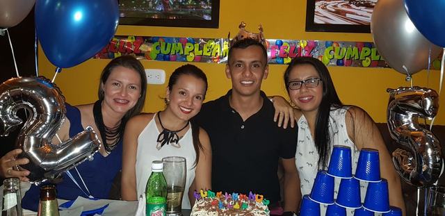 Tatiana Ramírez, Jessica Cadena, Julián Collazos y Margarita Fonseca.